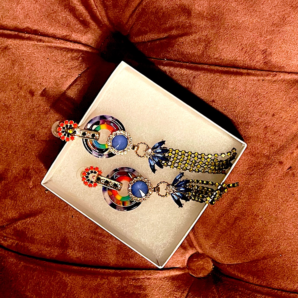 Multicolor Versona Statement Earrings 25$